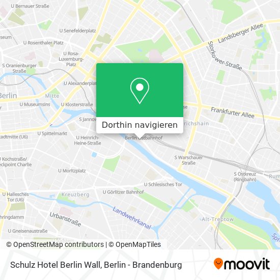 Schulz Hotel Berlin Wall Karte