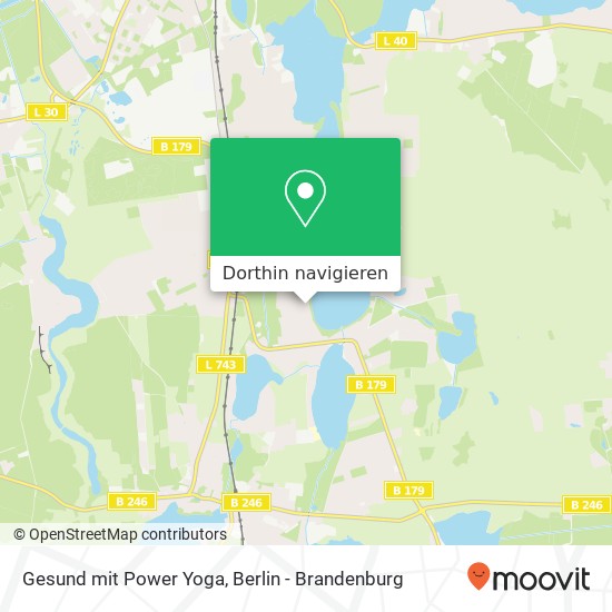 Gesund mit Power Yoga, Seestraße 52 Karte