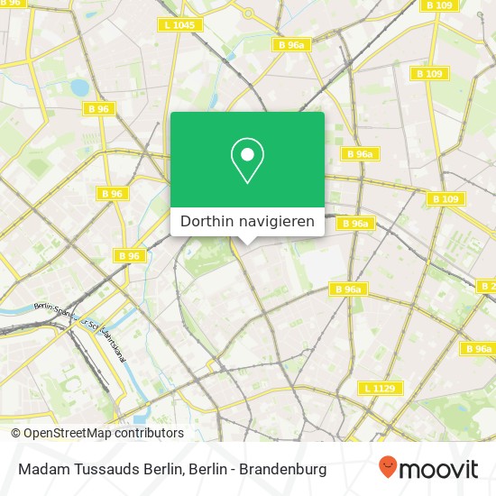 Madam Tussauds Berlin Karte