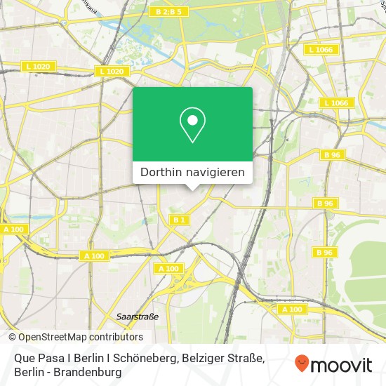 Que Pasa I Berlin I Schöneberg, Belziger Straße Karte