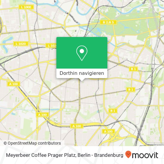 Meyerbeer Coffee Prager Platz, Prager Platz 3 Karte