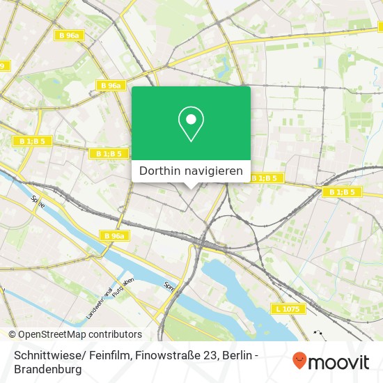 Schnittwiese/ Feinfilm, Finowstraße 23 Karte