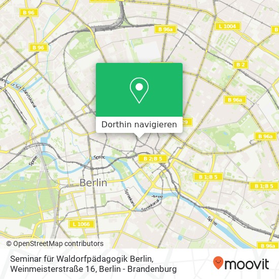 Seminar für Waldorfpädagogik Berlin, Weinmeisterstraße 16 Karte
