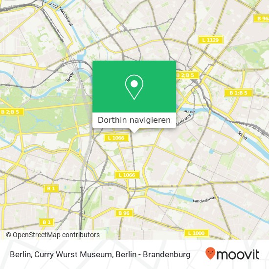 Berlin, Curry Wurst Museum Karte