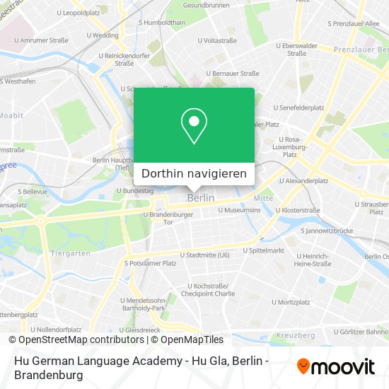 Hu German Language Academy - Hu Gla Karte