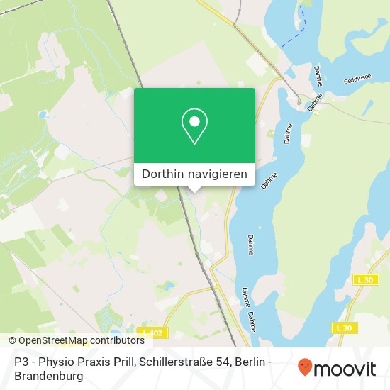 P3 - Physio Praxis Prill, Schillerstraße 54 Karte