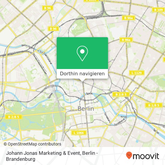 Johann Jonas Marketing & Event, Friedrichstraße 123 Karte