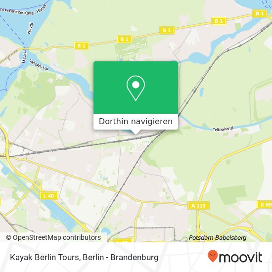 Kayak Berlin Tours, Rudolf-Breitscheid-Straße 201 Karte