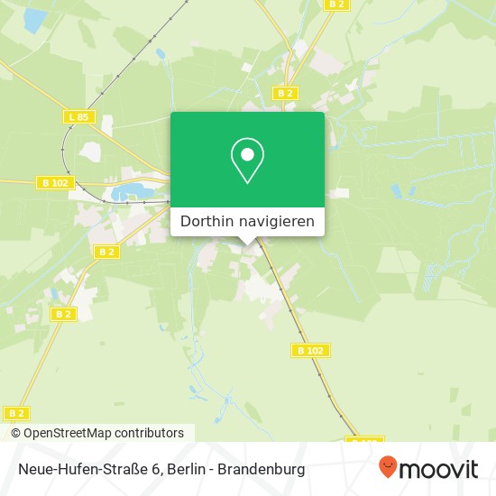 Neue-Hufen-Straße 6, 14929 Treuenbrietzen Karte