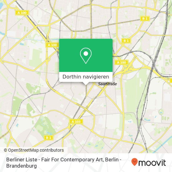 Berliner Liste - Fair For Contemporary Art Karte