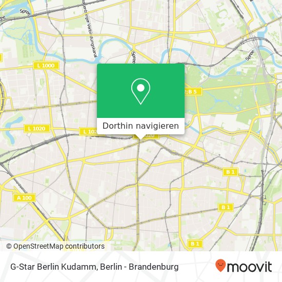 G-Star Berlin Kudamm, Kurfürstendamm 16 Karte
