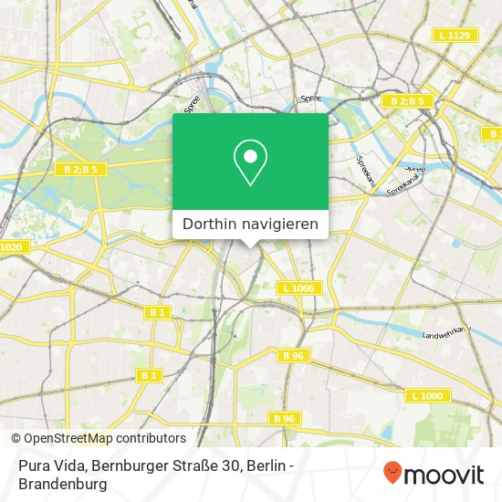 Pura Vida, Bernburger Straße 30 Karte