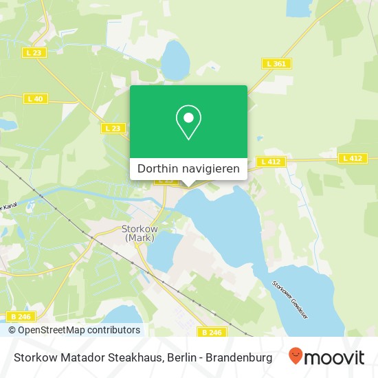 Storkow Matador Steakhaus, Reichenwalder Straße Karte
