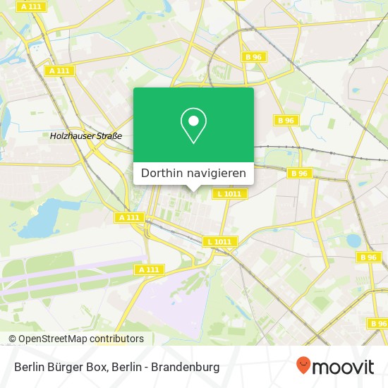Berlin Bürger Box, Auguste-Viktoria-Allee Karte
