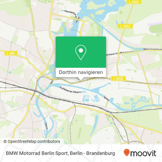 BMW Motorrad Berlin Sport, Am Juliusturm Karte