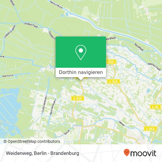 Weidenweg, 03096 Burg (Spreewald) Karte