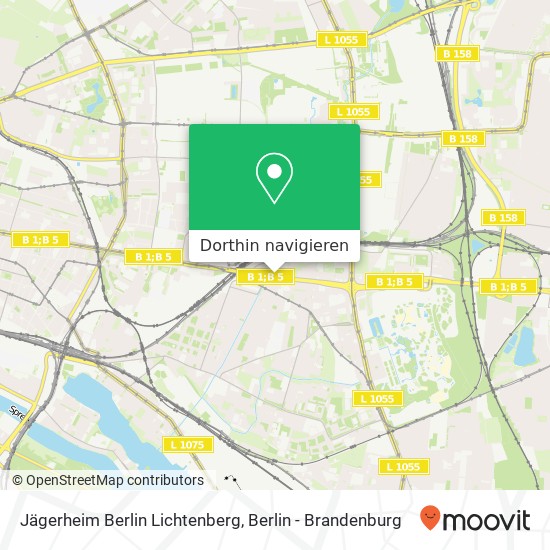 Jägerheim Berlin Lichtenberg Karte