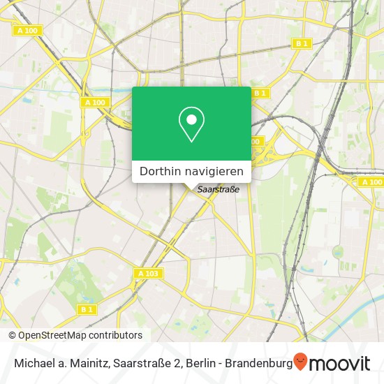 Michael a. Mainitz, Saarstraße 2 Karte