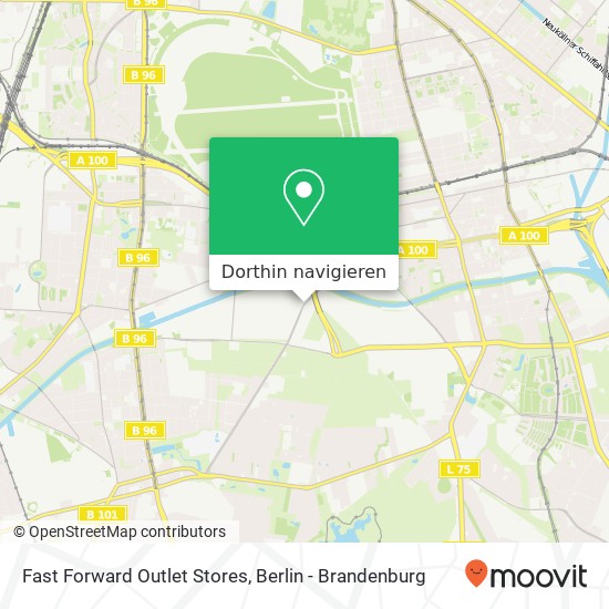 Fast Forward Outlet Stores, Gottlieb-Dunkel-Straße Karte