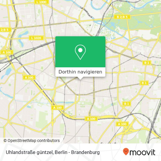 Uhlandstraße güntzel, Wilmersdorf, 10717 Berlin Karte