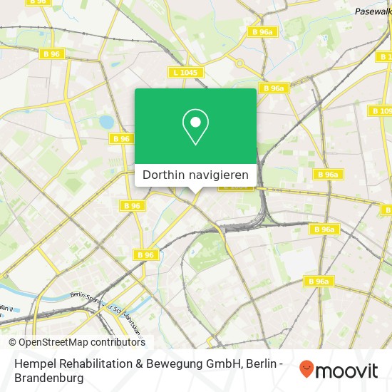 Hempel Rehabilitation & Bewegung GmbH, Prinzenallee 84 Karte