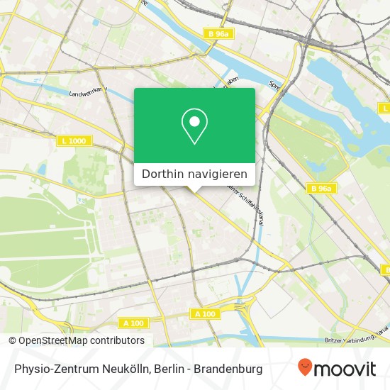 Physio-Zentrum Neukölln, Sonnenallee 124 Karte