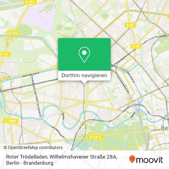 Roter Trödelladen, Wilhelmshavener Straße 28A Karte