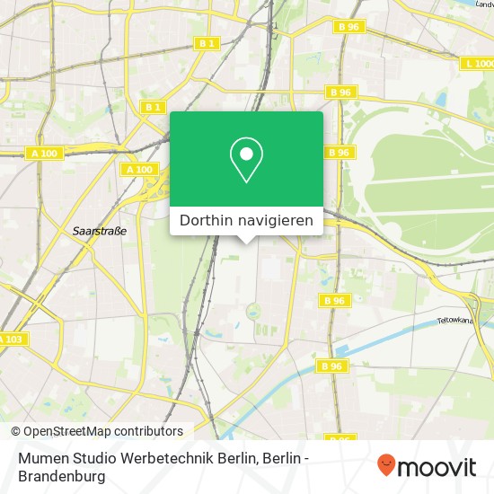 Mumen Studio Werbetechnik Berlin, Eresburgstraße Karte