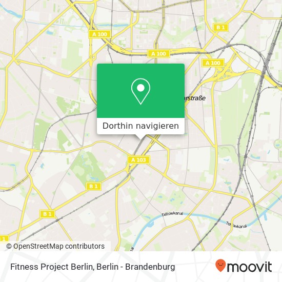 Fitness Project Berlin, Schloßstraße 22 Karte