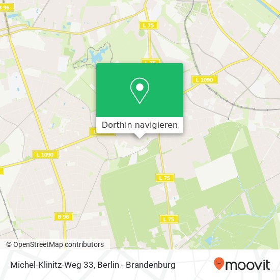 Michel-Klinitz-Weg 33, Buckow, 12349 Berlin Karte
