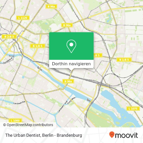 The Urban Dentist, Warschauer Straße 32 Karte