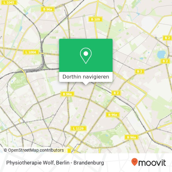 Physiotherapie Wolf, Dunckerstraße 20 Karte