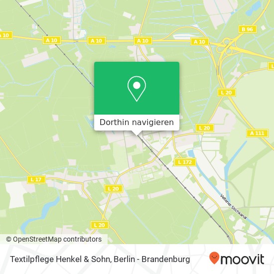 Textilpflege Henkel & Sohn, Kreisbahnstraße 7A Karte