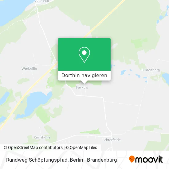 Rundweg Schöpfungspfad Karte