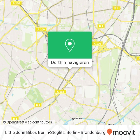 Little John Bikes Berlin-Steglitz, Rheinstraße 41 Karte