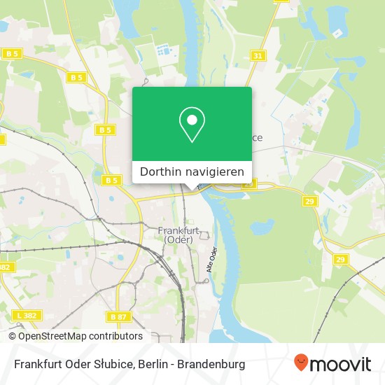 Frankfurt Oder Słubice, Slubicer Straße Karte