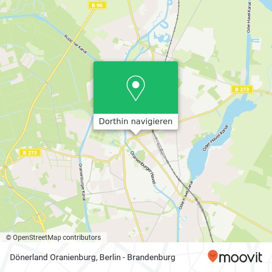 Dönerland Oranienburg, Bernauer Straße 18B Karte