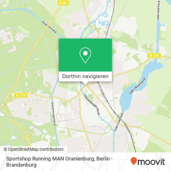 Sportshop Running MAN Oranienburg, Bernauer Straße 16 Karte