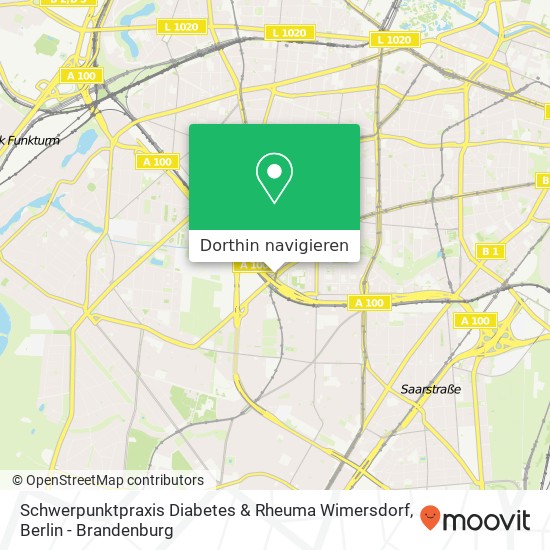 Schwerpunktpraxis Diabetes & Rheuma Wimersdorf, Mecklenburgische Straße 20 Karte