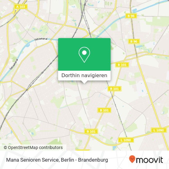 Mana Senioren Service, Wedellstraße 80 Karte