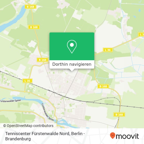 Tenniscenter Fürstenwalde Nord, Große Freizeit 3 Karte