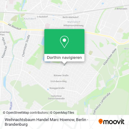 Weihnachtsbaum Handel Marc Hoenow Karte