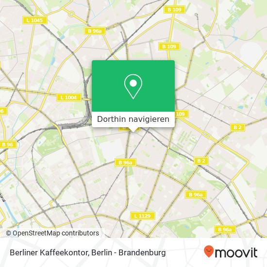 Berliner Kaffeekontor, Stargarder Straße 4 Karte