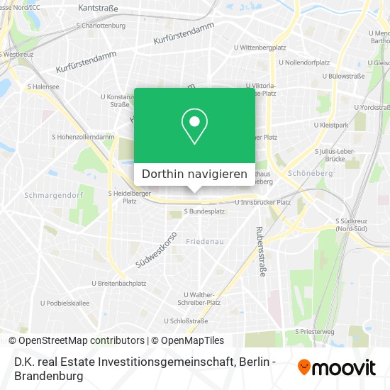 D.K. real Estate Investitionsgemeinschaft Karte