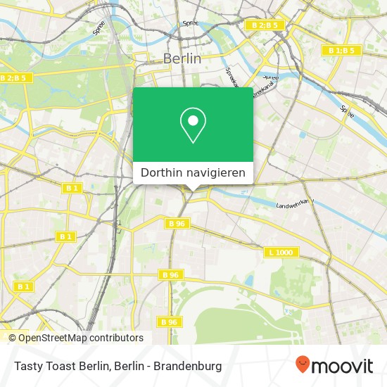 Tasty Toast Berlin, Blücherplatz Karte