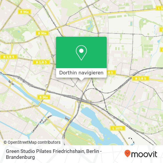 Green Studio Pilates Friedrichshain, Jessnerstraße 58 Karte