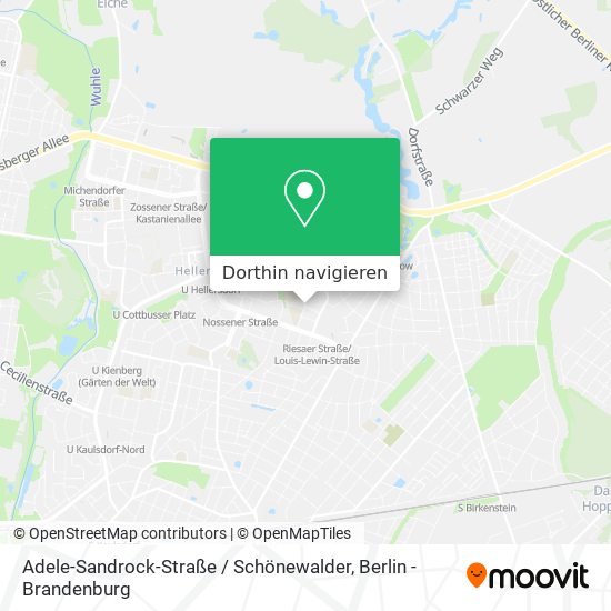Adele-Sandrock-Straße / Schönewalder Karte