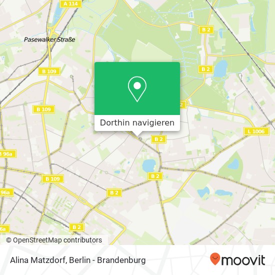 Alina Matzdorf, Rennbahnstraße 20 Karte