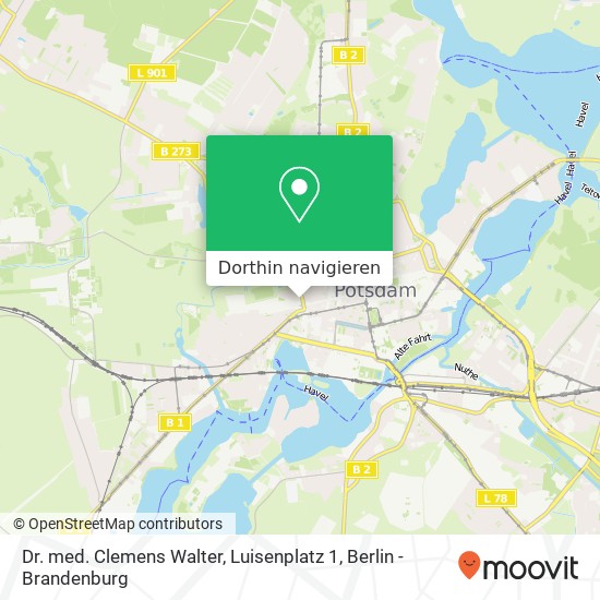 Dr. med. Clemens Walter, Luisenplatz 1 Karte