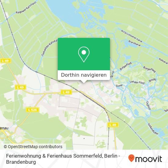 Ferienwohnung & Ferienhaus Sommerfeld, Lange Straße 13 Karte